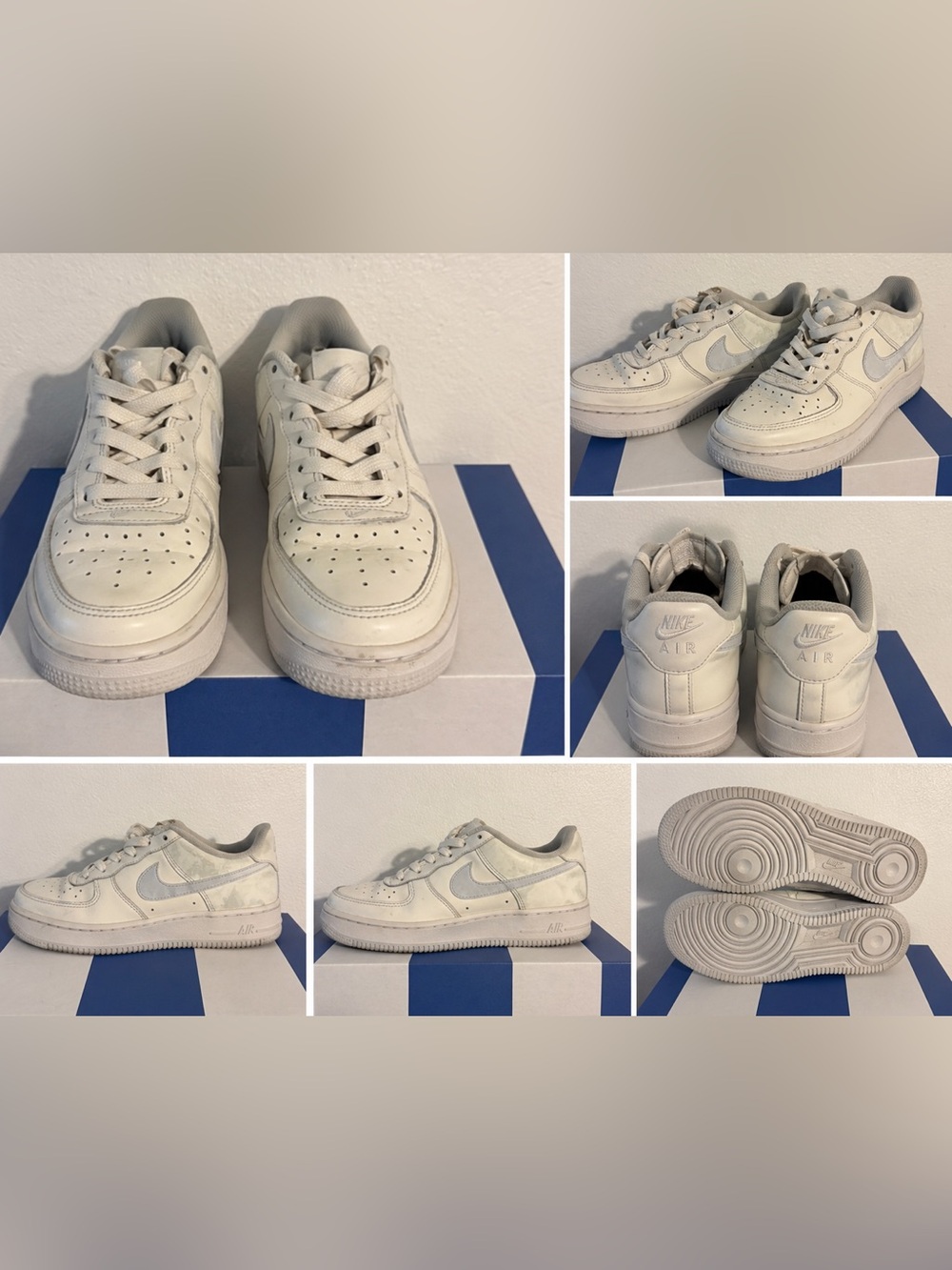 Nike Air Force 1 Youth Sneakers – Size 3.5Y | White | Classic Low Top